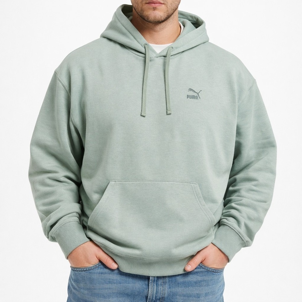 NEW Men's Puma Classic Hoodie‎ Eucalyptus Size XXL 535596 44 #0736